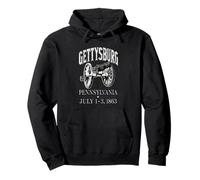 Vintage Artillery Gettysburg Pennsylvanie 1863 Style Grunge Sweat à Capuche