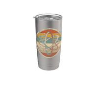 Vintage Atom Physique Amoureux Science Professeur Mécanique Quantique Gobelet isotherme en acier inoxydable double paroi