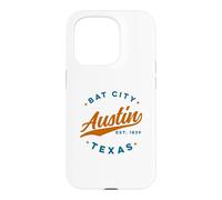 Vintage Austin Bat City Texas Rouge Bleu Texas USA Coque pour iPhone 15 Pro
