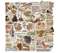 Vintage Autocollants 52 Pièces, Rétro Stickers pour Valise Voyage Ordinateur Portable Scrapbooking Skateboard Guitare