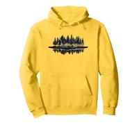 Vintage Automne Arbres Faune Nature Forêt Noire Sweat à Capuche