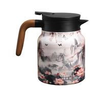 Vintage Avec Motif Floral | Thermique En Acier Inoxydable Avec Filtre Intégré - Cafetière Thermique Chaude, Avec Motif Floral, Servir Le Thé n'a jamais été aussi facile ou