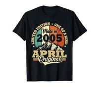 Vintage Avril 2005 Humour Cadeau Anniversaire 20 Ans T-Shirt