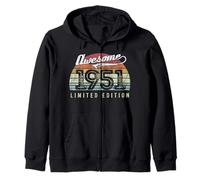 Vintage Awesome Since 1951 Édition limitée 74e anniversaire Sweat à Capuche