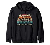 Vintage Awesome Since 1951 Édition limitée 74e anniversaire Sweat à Capuche