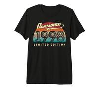 Vintage Awesome Since 1998 Édition limitée - 28e Anniversaire T-Shirt Haut de Gamme