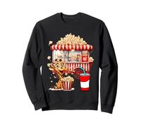 Vintage Baby Girafe Mangeant Snack Popcorn Movie Night Sweatshirt