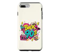 Vintage Back to 90s Retro Cassette Boombox Roller Cube Coque pour iPhone 7 Plus/8 Plus