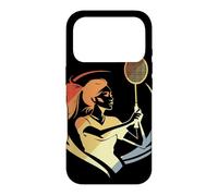 Vintage Badminton Girl Racket Sports Coque pour iPhone 17 Pro