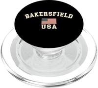 Vintage Bakersfield USA Drapeau USA CA Cool Souvenir Rétro PopSockets PopGrip pour MagSafe