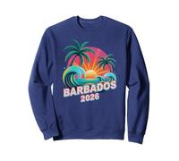 Vintage Barbade 2026 Vacances Surf Voyage Assorti Mamans Sweatshirt