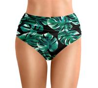 Vintage Bas De Bikini Culotte Gainante Ventre Élastique Culottes De Bain D'été Femmes pour Les Activités Aquatiques