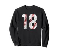 Vintage Baseball Mom #18 Maillot de Baseball Joueur préféré Sweatshirt