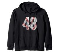 Vintage Baseball Mom #48 Jersey Joueur préféré de Baseball Sweat à Capuche