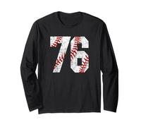 Vintage Baseball Mom #76 Maillot de Baseball Joueur préféré Manche Longue