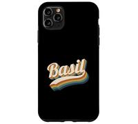 Vintage Basil Personnalisé Nom Basil Coque pour iPhone 11 Pro Max