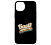 Vintage Basil Personnalisé Nom Basil Coque pour iPhone 14 Plus