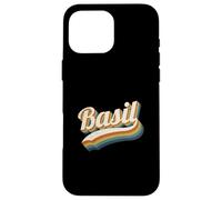 Vintage Basil Personnalisé Nom Basil Coque pour iPhone 16 Pro Max