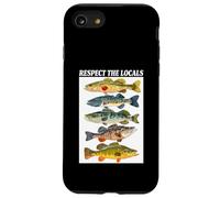 Vintage Bass Fishing Fish Chart Respect The Local Coque pour iPhone SE (2020) / 7 / 8