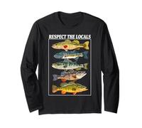 Vintage Bass Fishing Fish Chart Respect The Local Manche Longue