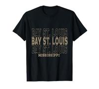Vintage Bay Saint-Louis, Mississippi T-Shirt Graphique avec Valeur