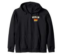 Vintage Berlin Allemagne Drapeau Souvenir Rétro Graphique Sweat à Capuche