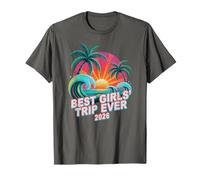 Vintage Best Girls Travel Ever 2026 Vacances Surf Vacay T-Shirt