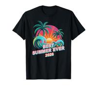 Vintage Best Summer Ever 2026 Voyage Vacances Plage Voyage T-Shirt