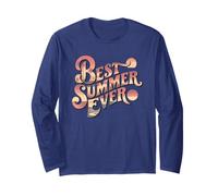 Vintage Best Summer Ever Cousins Vacances Natation Croisière Manche Longue