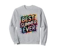 Vintage Best Summer Ever Enfants Vacances Sirène Natation Plage Sweatshirt