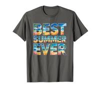 Vintage Best Summer Ever Vacances Voyage Plage Vacay Beach T-Shirt