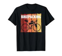Vintage Bikepacking Graphic Design T-Shirt, Homme, Noir, 5XL
