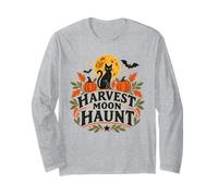 Vintage Black Cats Automne Arts Folkloriques Halloween Manche Longue