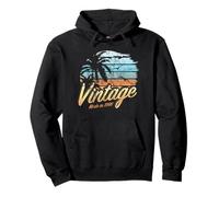 Vintage Born in 1966 Palm Tree Vacation Sunset 60th Birthday Sweat à Capuche