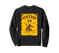 Vintage Born in 1966 Vintage 60th Birthday Ball of Fire Sweatshirt