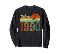 Vintage Born in 1990 Years Old 30th Birthday Gifts T-Shirt drôle Sweatshirt