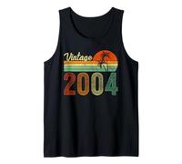 Vintage Born in 2004 Years Old 22nd Birthday Gifts T-Shirt drôle Débardeur