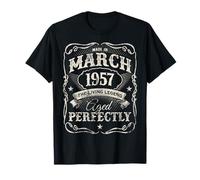 Vintage Born in March 1957 Classic 69th Birthday T-Shirt