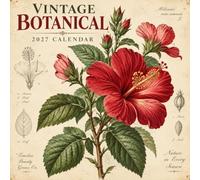 Vintage Botanical Calendar 2027: Antique Plant Illustration