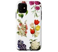 Vintage Botanical Flowers Tulipes, Irises, Camélias, Roses Coque pour iPhone 11