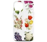 Vintage Botanical Flowers Tulipes, Irises, Camélias, Roses Coque pour iPhone 13