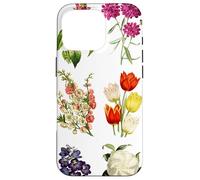 Vintage Botanical Flowers Tulipes, Irises, Camélias, Roses Coque pour iPhone 16 Pro