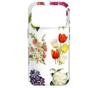 Vintage Botanical Flowers Tulipes, Irises, Camélias, Roses Coque pour iPhone 17 Pro