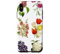Vintage Botanical Flowers Tulipes, Irises, Camélias, Roses Coque pour iPhone XS Max