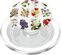 Vintage Botanical Flowers Tulipes, Irises, Camélias, Roses PopSockets PopGrip pour MagSafe