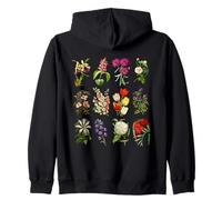 Vintage Botanical Flowers Tulipes, Irises, Camélias, Roses Sweat à Capuche