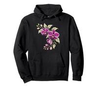 Vintage Botanical Orchid Illustration Style Lover Grower Art Sweat à Capuche
