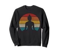 Vintage Bouddha Bouddha Bouddha Zen Spirituel méditation Cadeau Sweatshirt