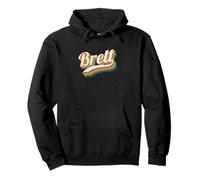Vintage Brett Personnalisé Nom Brett Sweat à Capuche