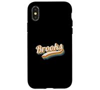 Vintage Brooks Personnalisé Nom Brooks Coque pour iPhone X/XS